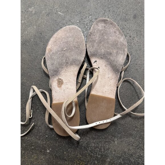 RAYE Coy Sandals Tan Beige Leather - Picture 7 of 8
